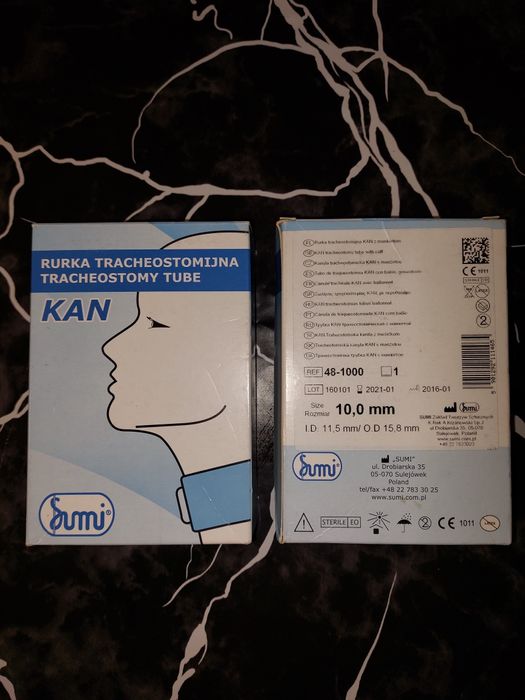 Трахеостомічна трубка KAN з манжетою + комплект, розмір 10