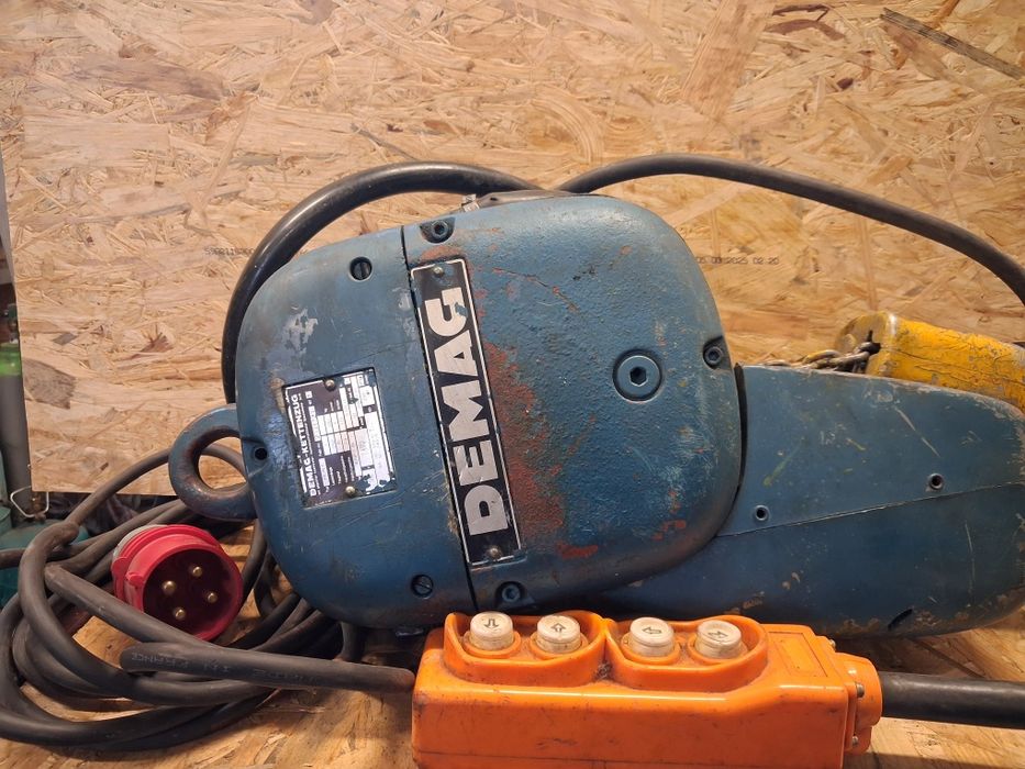 Wciągarka łańcuchowa DEMAG PK2N-F 500 kg, 380V, pilot, sprawna