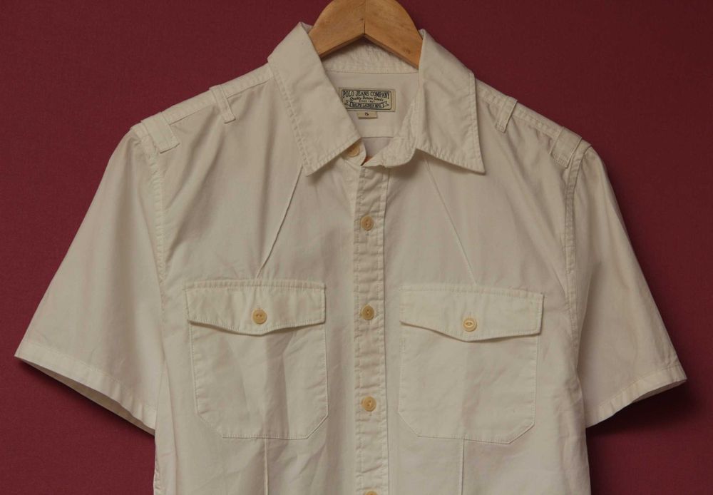 Polo Ralph Lauren рр S рубашка из хлопка короткий рукав сложный крой
