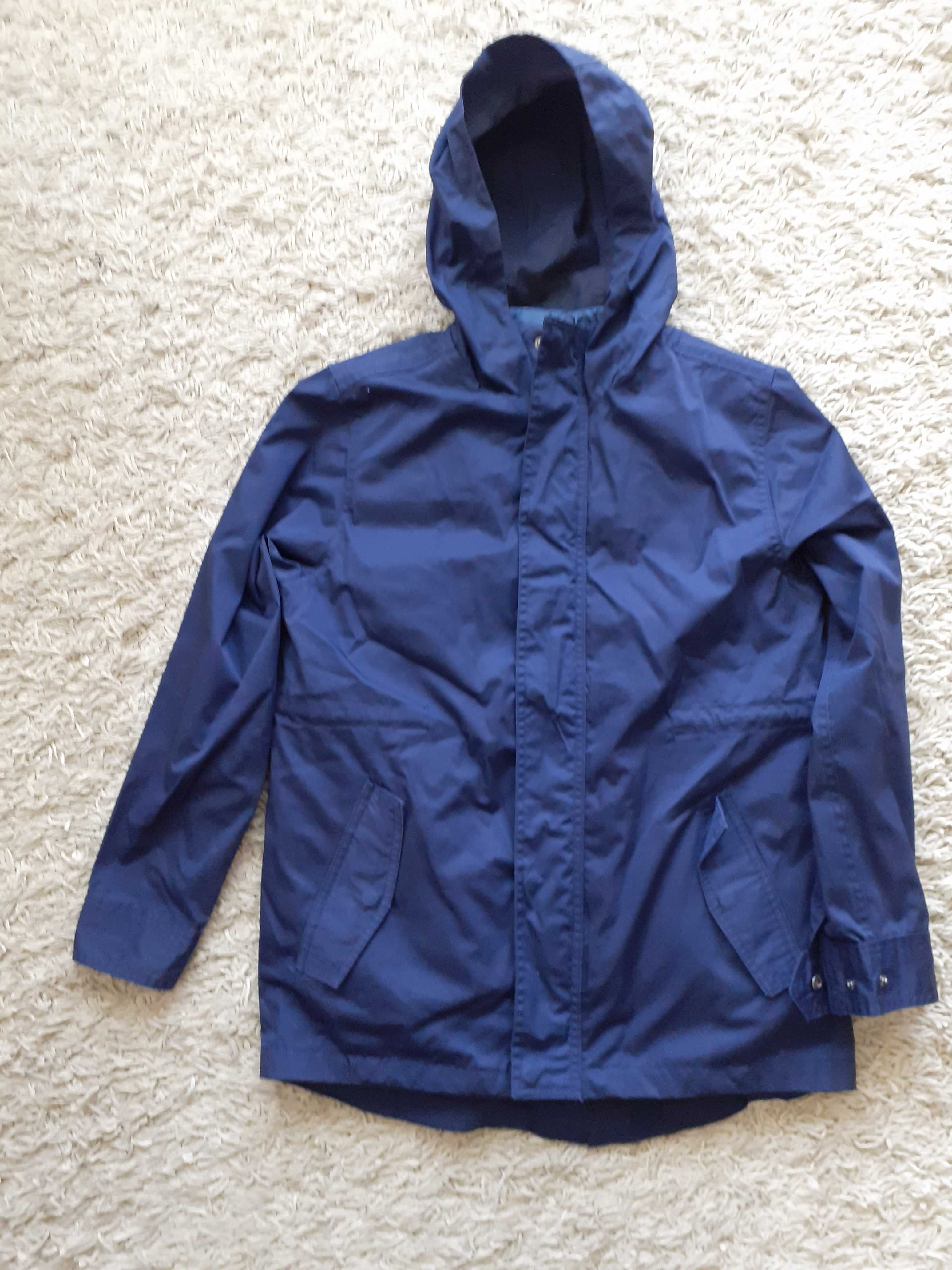 Kurtka Parka granatowa 152cm. Wiosna-jesień