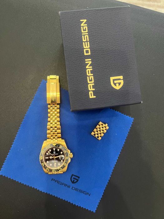 годинник Pagani Design Submarine GMT Gold PD-1662