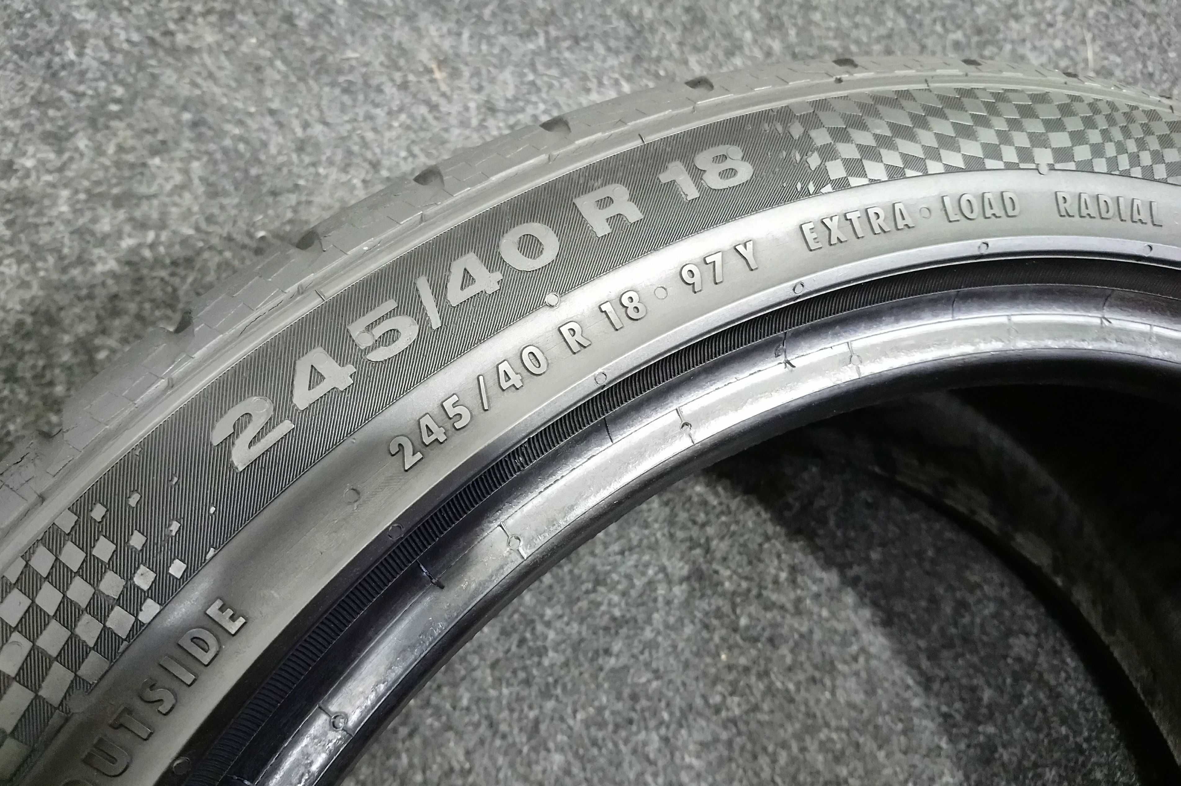 245/40R18 Continental ContiSportContact 3 97Y XL // 7,2 mm jak NOWA