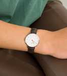 Zegarek damski Daniel Wellington Srebrny skórzany pasek Nowy prezent