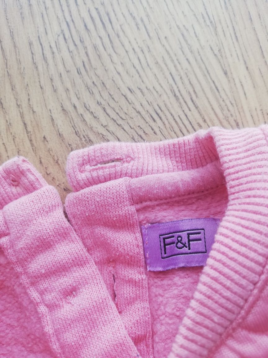 Bluza niemowlęca sweterek dla dziewczynki r. 68 3-6msc różowa