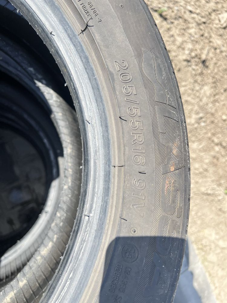 Резина лето 205/55R16 2020 года Хорошее состояние