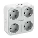 Listwa Zasilająca Tessan Ts-302-De-C 4 Gniazda 3Xusb 7 Urządzeń