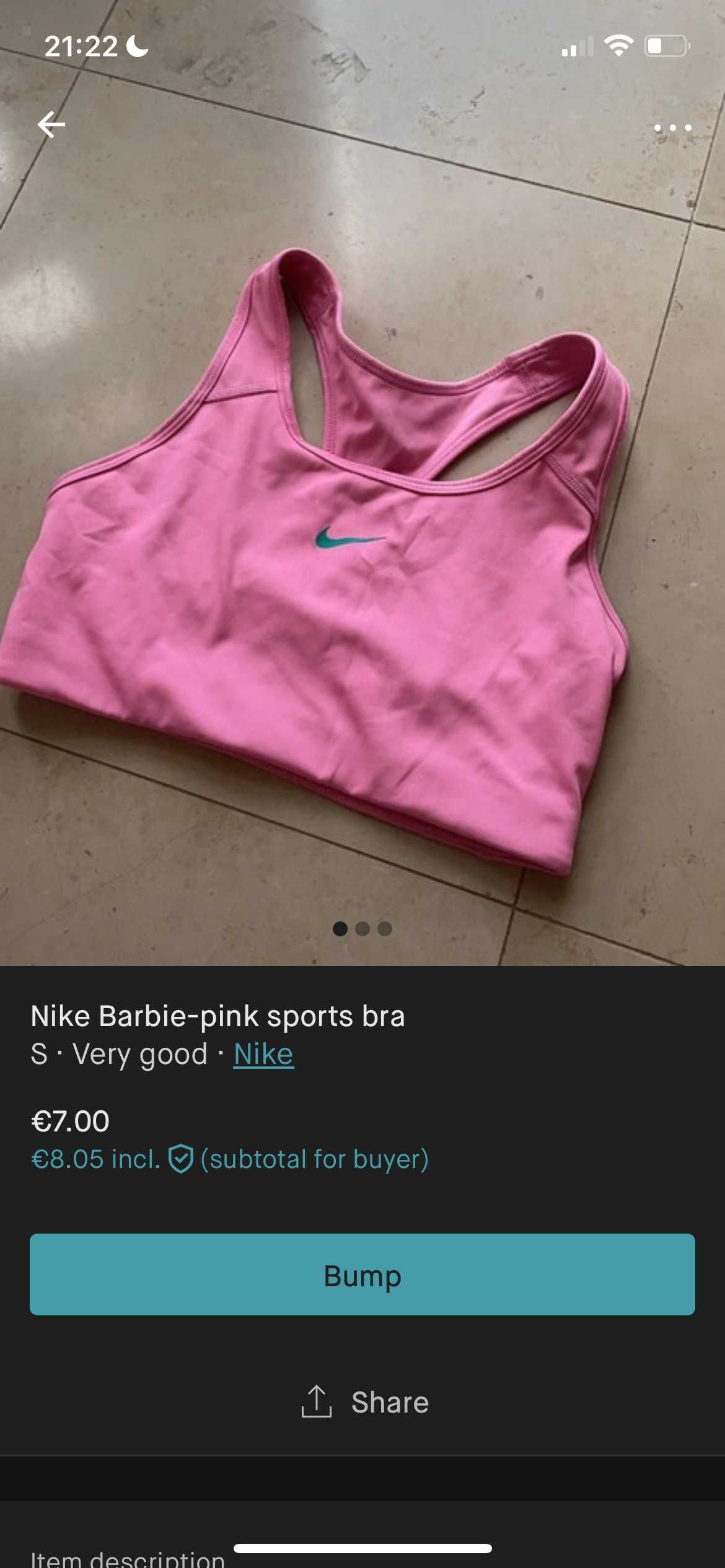 Barbie pink Nike Sports Bra