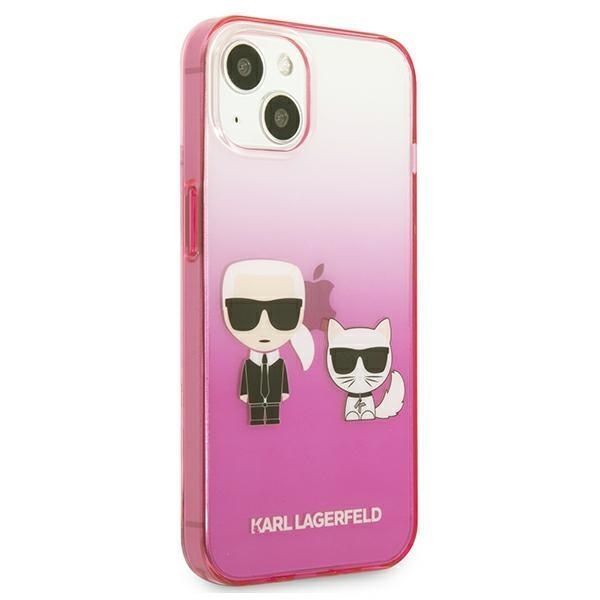 Etui Karl Lagerfeld Ikonik iPhone 13 Mini Różowy Gradient