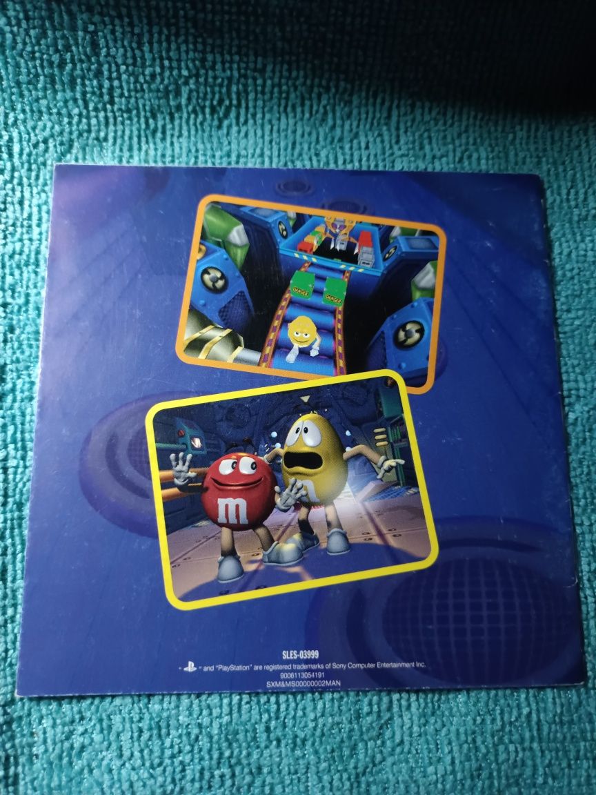 Ps1 m & m's Shell shoked psx psone Książeczka Manual Angielski