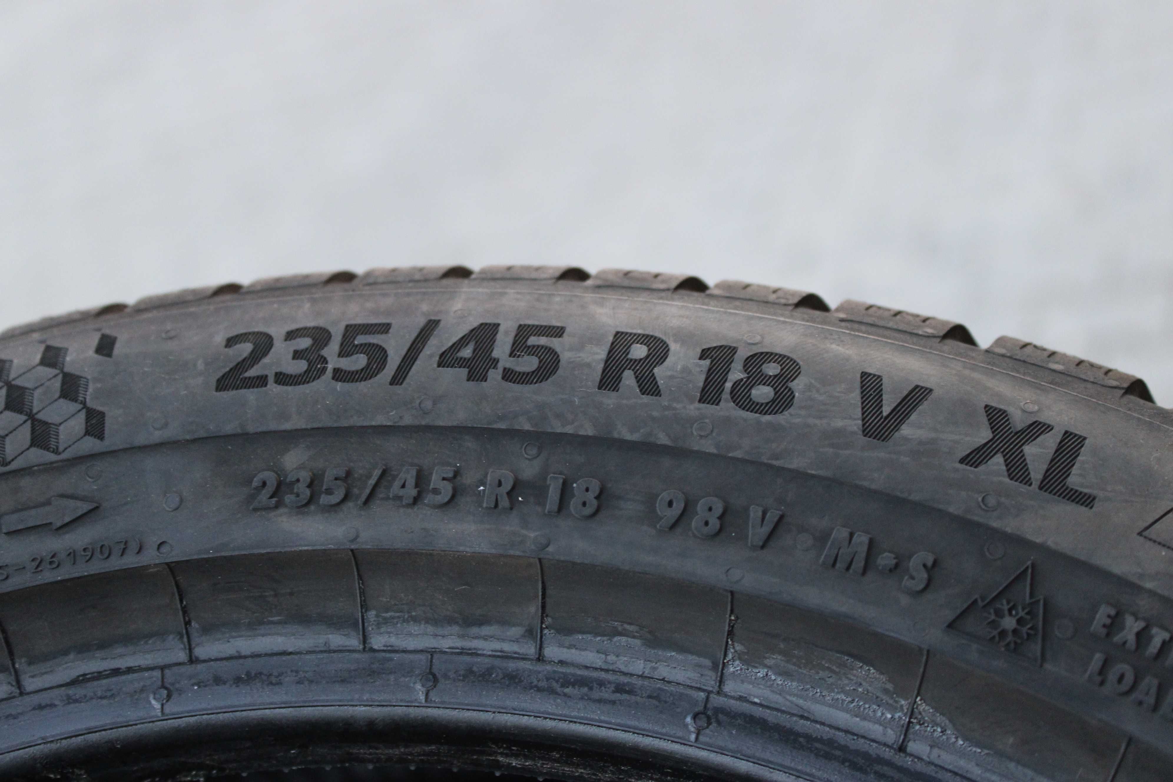 235/45R18 Continental WinterContact TS 870 P  98V XL 8mm Jak Nowe 22r.