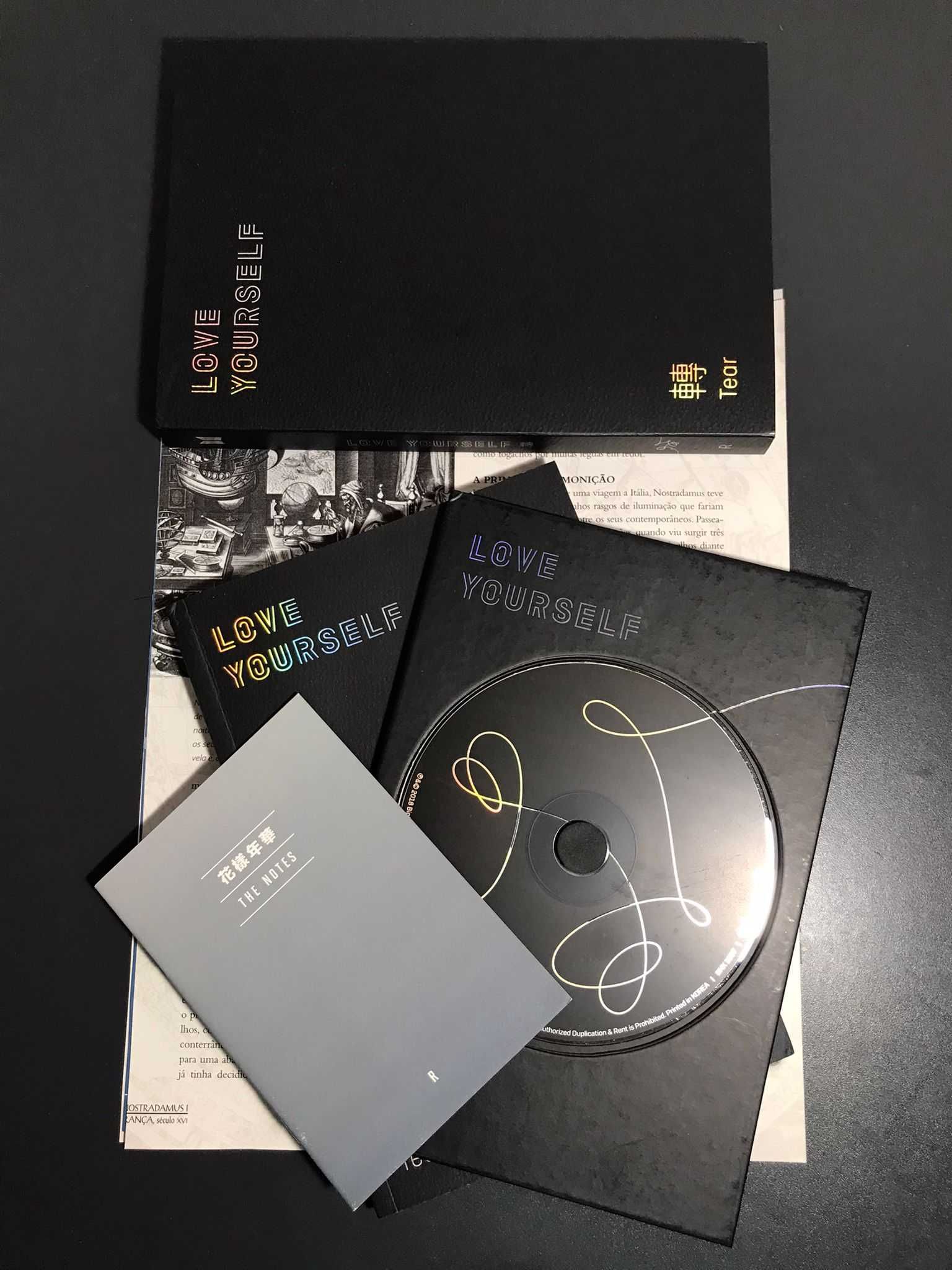 BTS Love Yourself: Tear (Versão R) - Photocard Yoongi/Suga