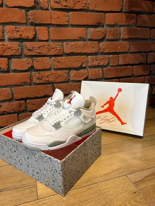 "Buty Trampki" Jordan_4_Retro_White_Oreo R.42