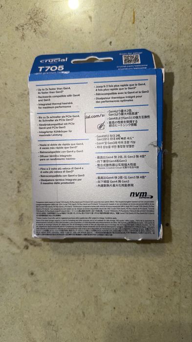 Crucial T705 4TB PCIe Gen5 with Heatsink – Like New64284292042883121