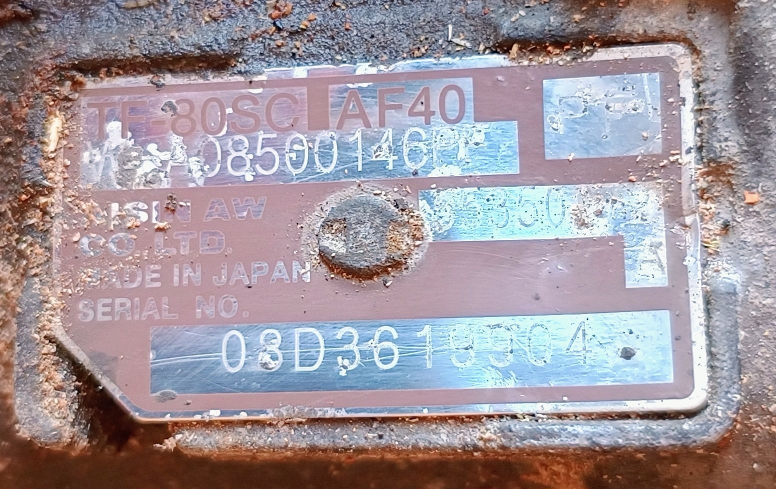 Automatyczna skrzynia biegów kompletna AW TF-80SC AF40