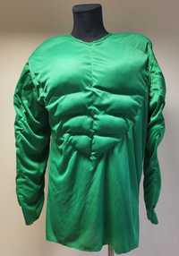 Hulk muskularna górna część ciała zielony męski kostium, bal, ROZ. XL