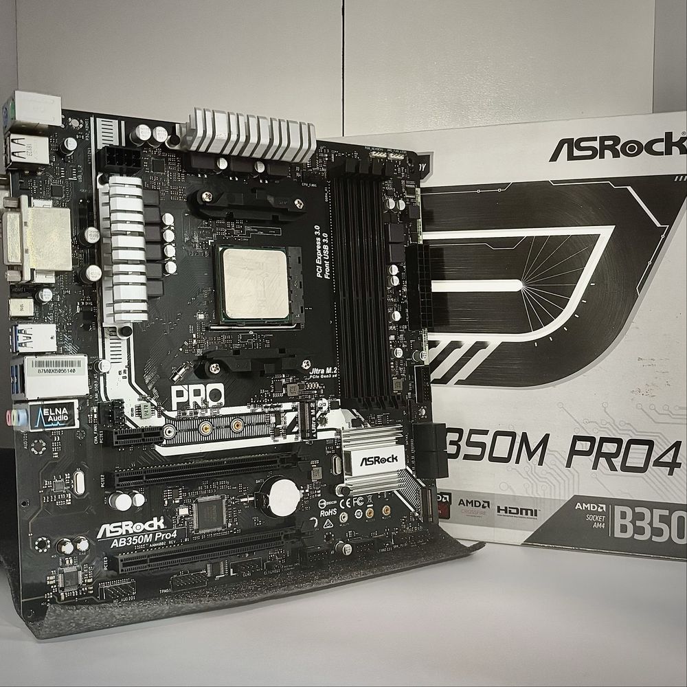 ASRock AB350M PRO4 + Ryzen 3 1200