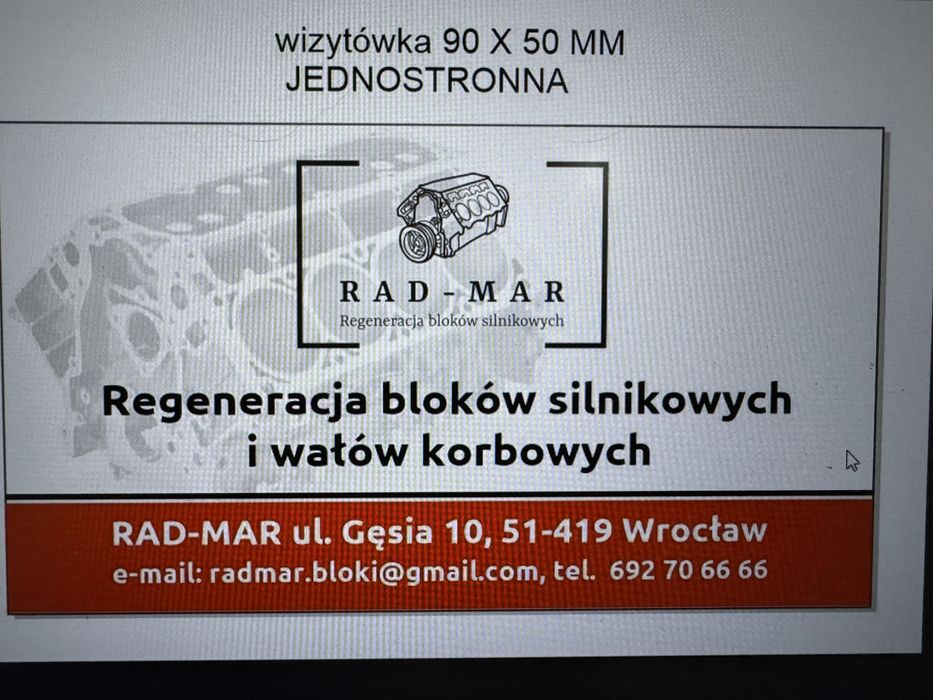 Regeneracja Bloków Silnikowych i Wałow korbowych i glowic silnikowych