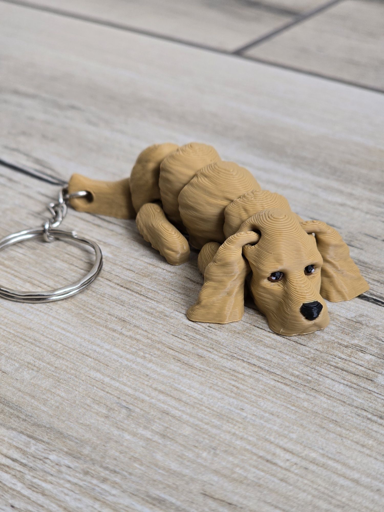 Piesek Cocker Spaniel Brelok 3d - Brelok Druk3d fidget Keychain