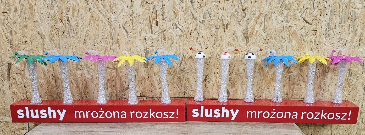 Kolorowe kubki LED Slushy reklama 3D