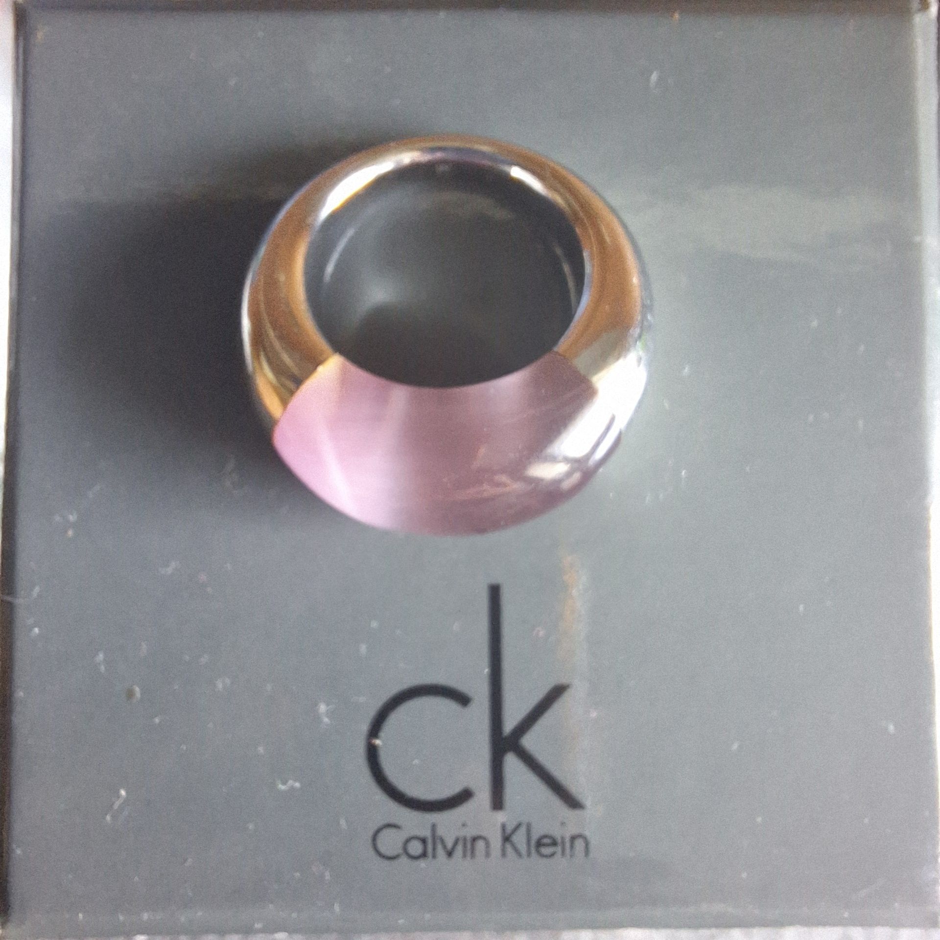 Pierścionek Calvin Klein Ellipse fiolet