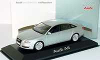 Модель Audi A6 C6 2004 - 2010 светло-серебристый  1:43