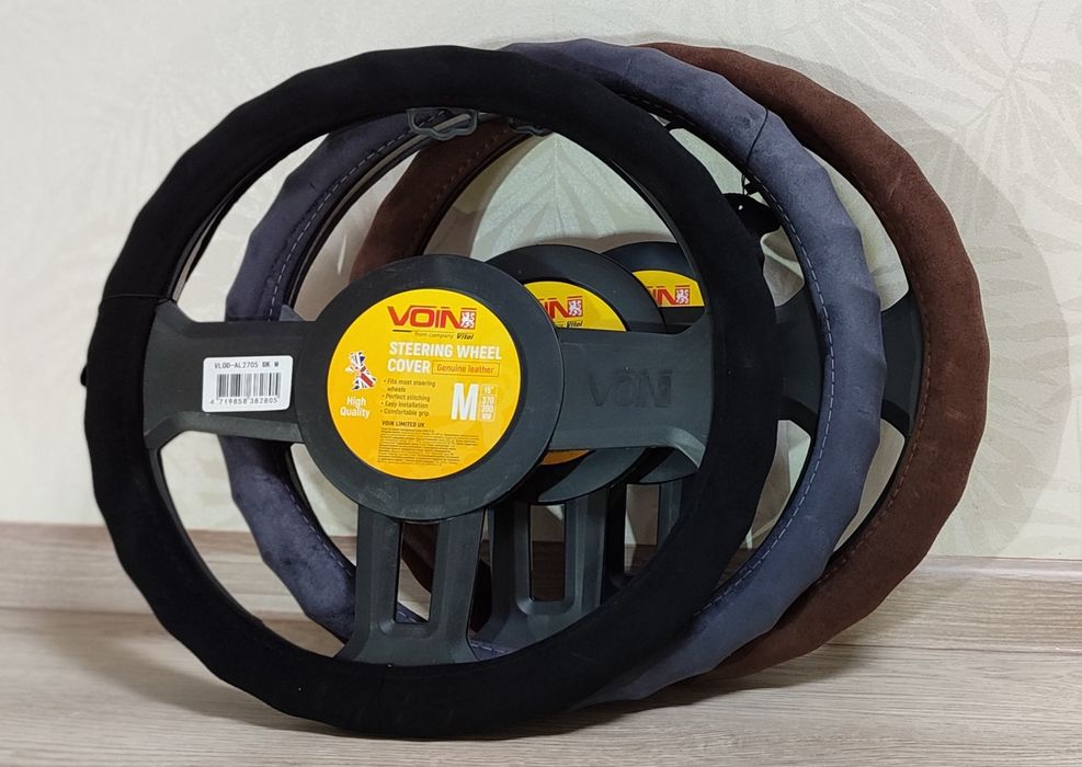 Чехол на руль / оплетка руля / чехол руля (кожзам, кожа, алькантара)