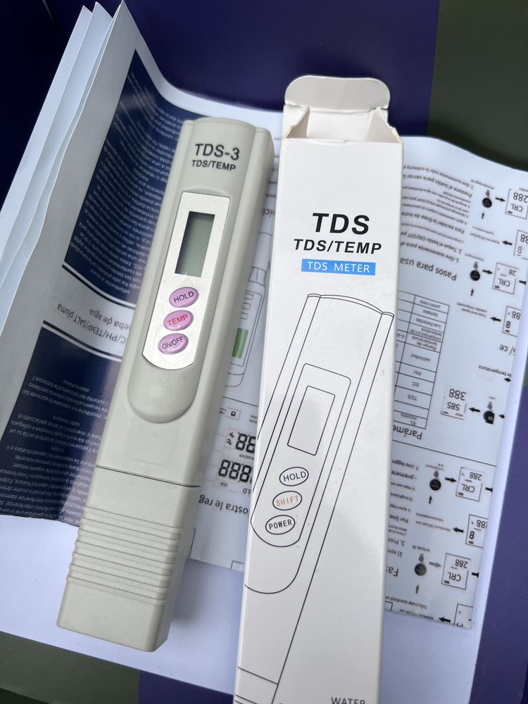 Набор TDS, pH, PH+TEMP+TDS+es+salt