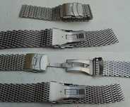 Bransoleta mesh Shark 18mm 20mm 22mm gruba męska