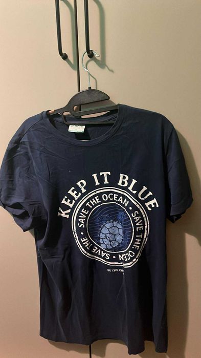 Koszulka Alphar One z napisem Keep it blue