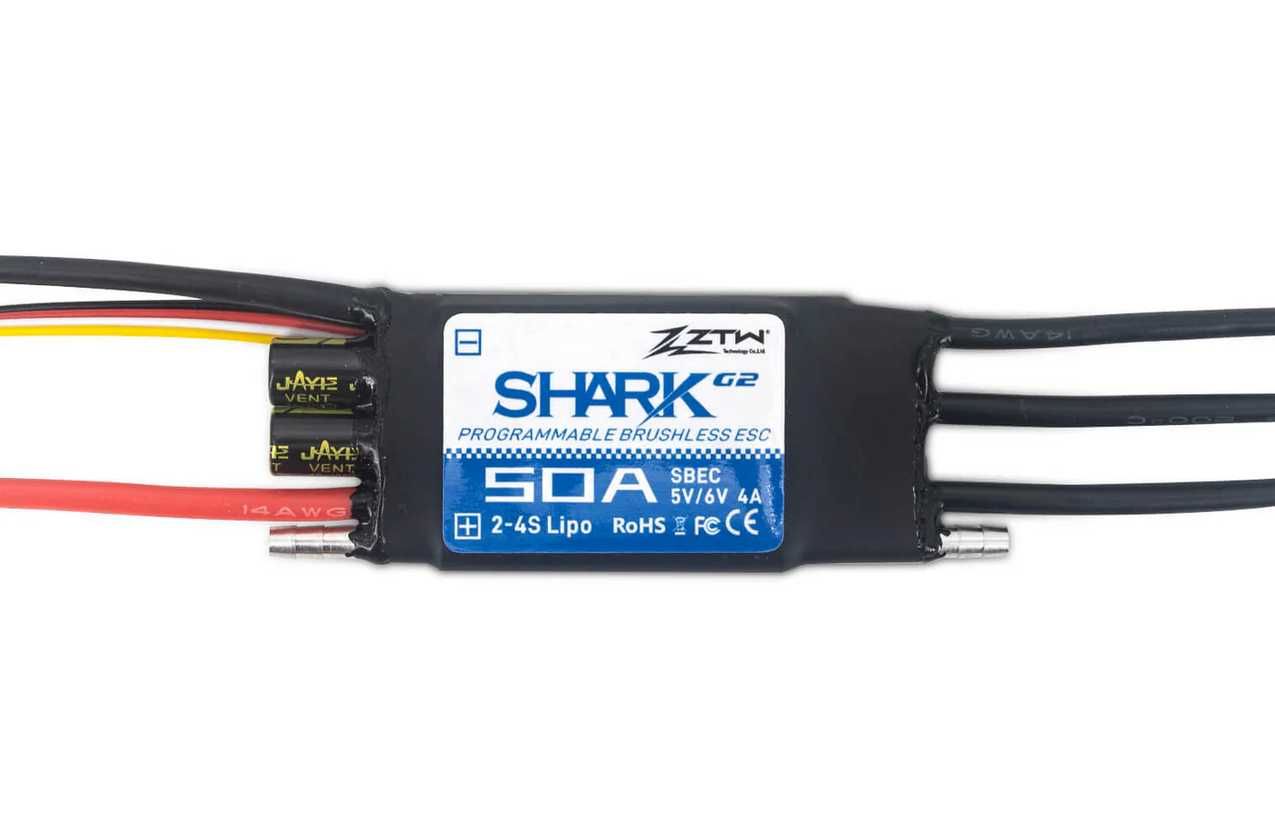 Регулятор для электродвигателя ZTW 32-Bit ESC Shark G2 50A