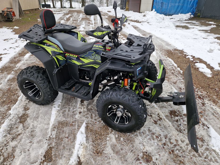quad 250 Xtr farmer raptor automat odśnieżanie plug