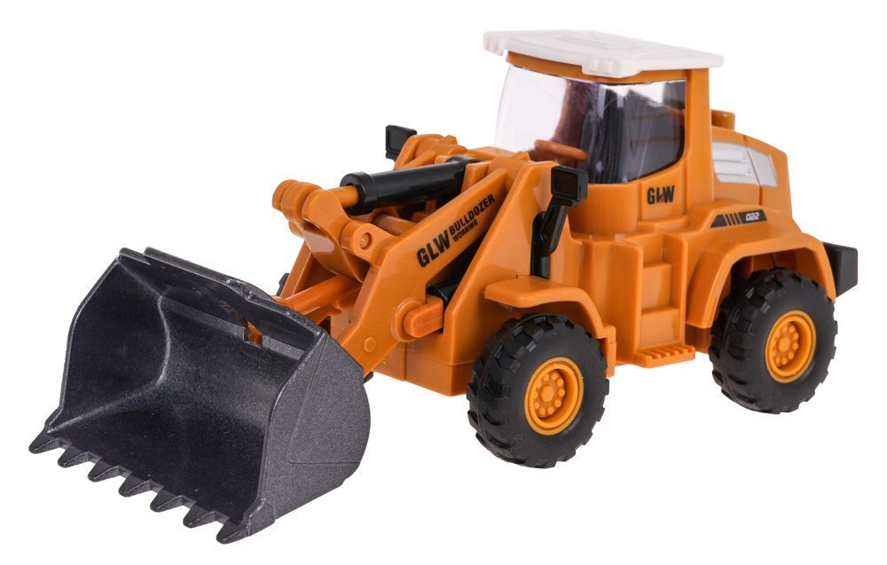 Spychacz Glw Dla Dzieci 3+ Metalowa Rumchoma Łyżka + Gumowe Opony