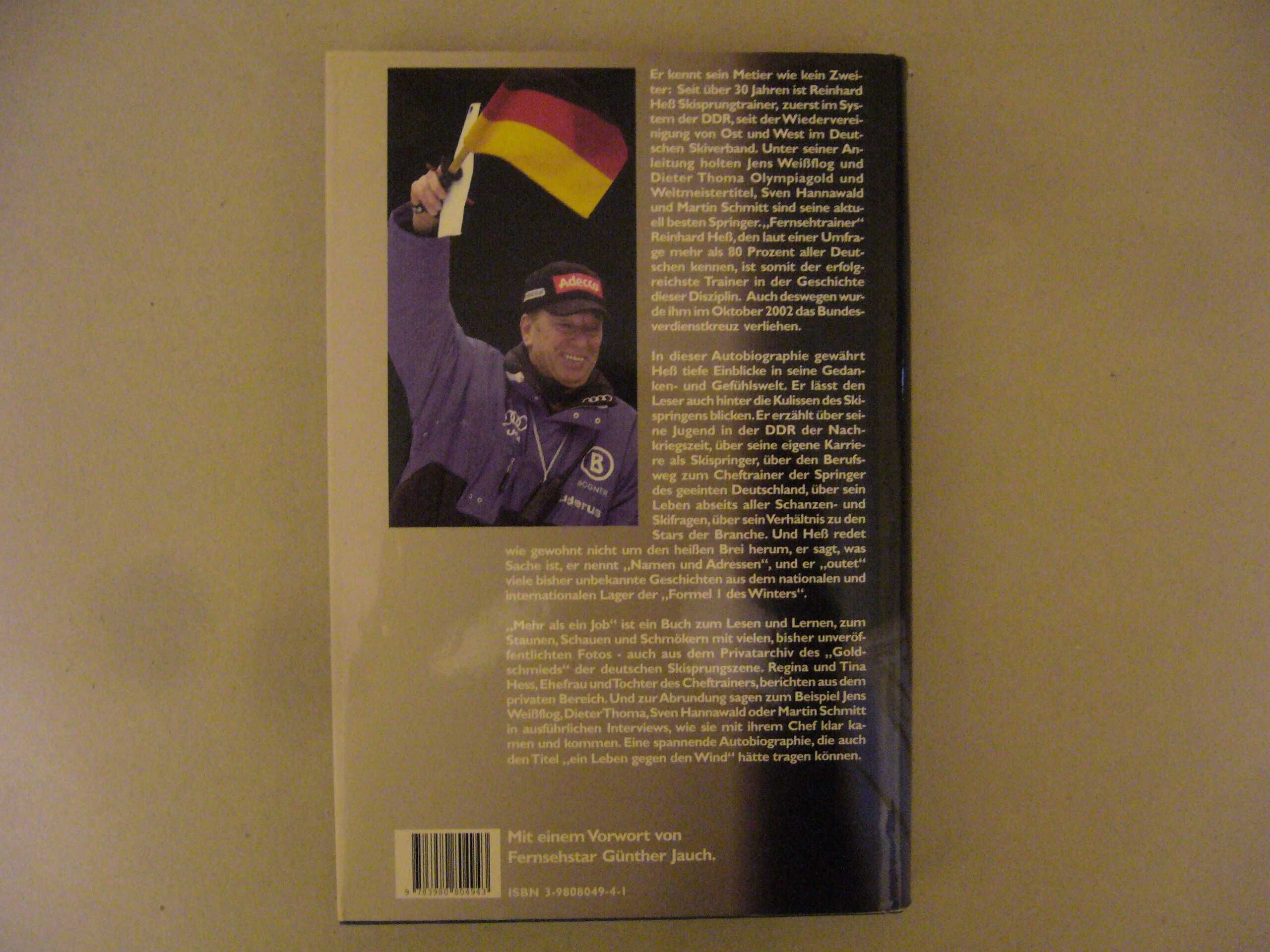 Mehr als ein job Reinhard Hess