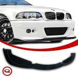 BMW E46 Przedni Splitter Dokładka Przednia Zderzaka M3 Czarny Połysk