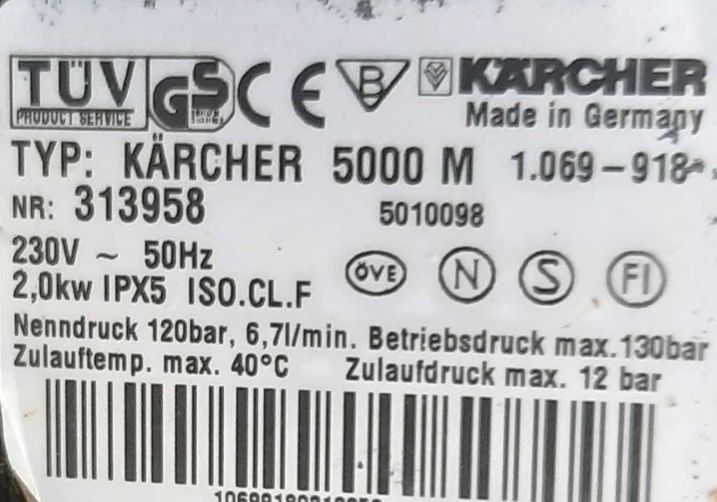 Myjka Karcher 5000 M gwarancja