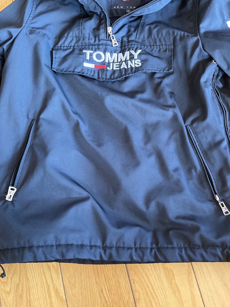 Kurtka kangurka Tommy Hilfiger, granatowa, rozm. S