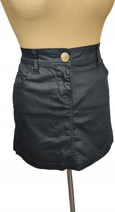 George fajna czarna woskowana spódnica rozm 42