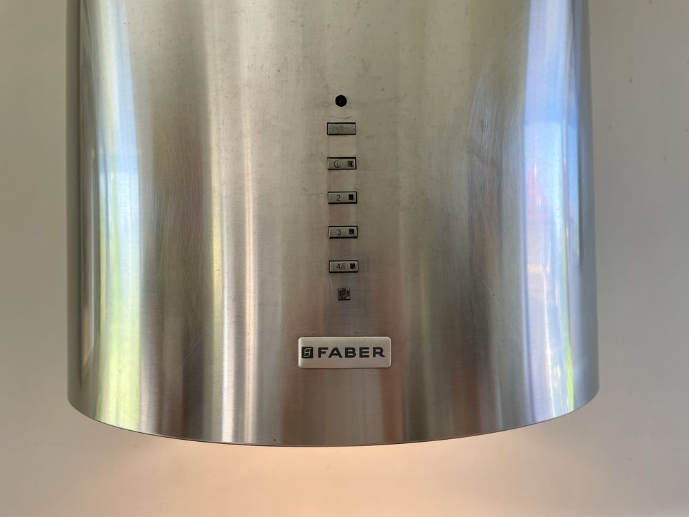 Okap przyścienny faber cylindra/2 hip vario inox