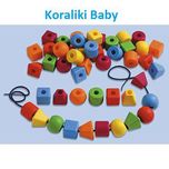 Maxi Koraliki Baby do nawlekania 4,5 cm - Akademia Nathan