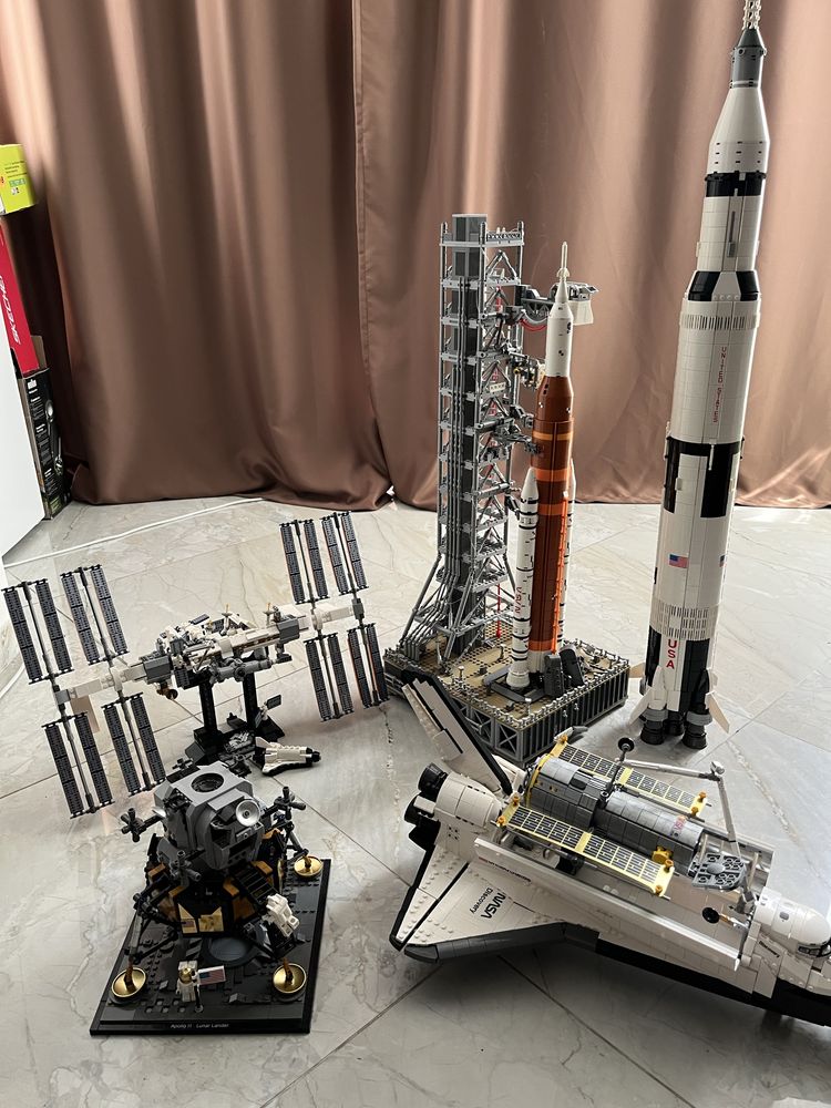 Lego space SLS ,shuttle, saturn v, apollo ціна за комплект з 5 шт лего
