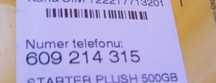 Karty SIM karta Orange Plush 609:214:315
