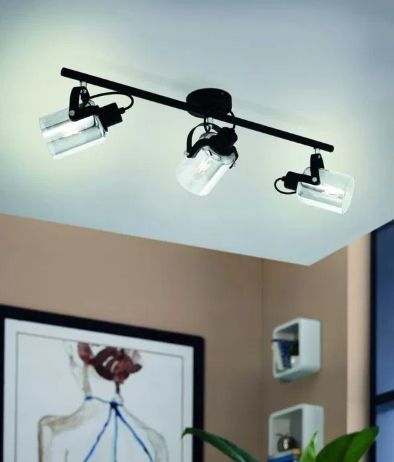 Lampa sufitowa salon kuchnia eglo berregas 99054 reflektor USZKODZONY