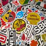 100 Autocolantes Stickers Motas Motard