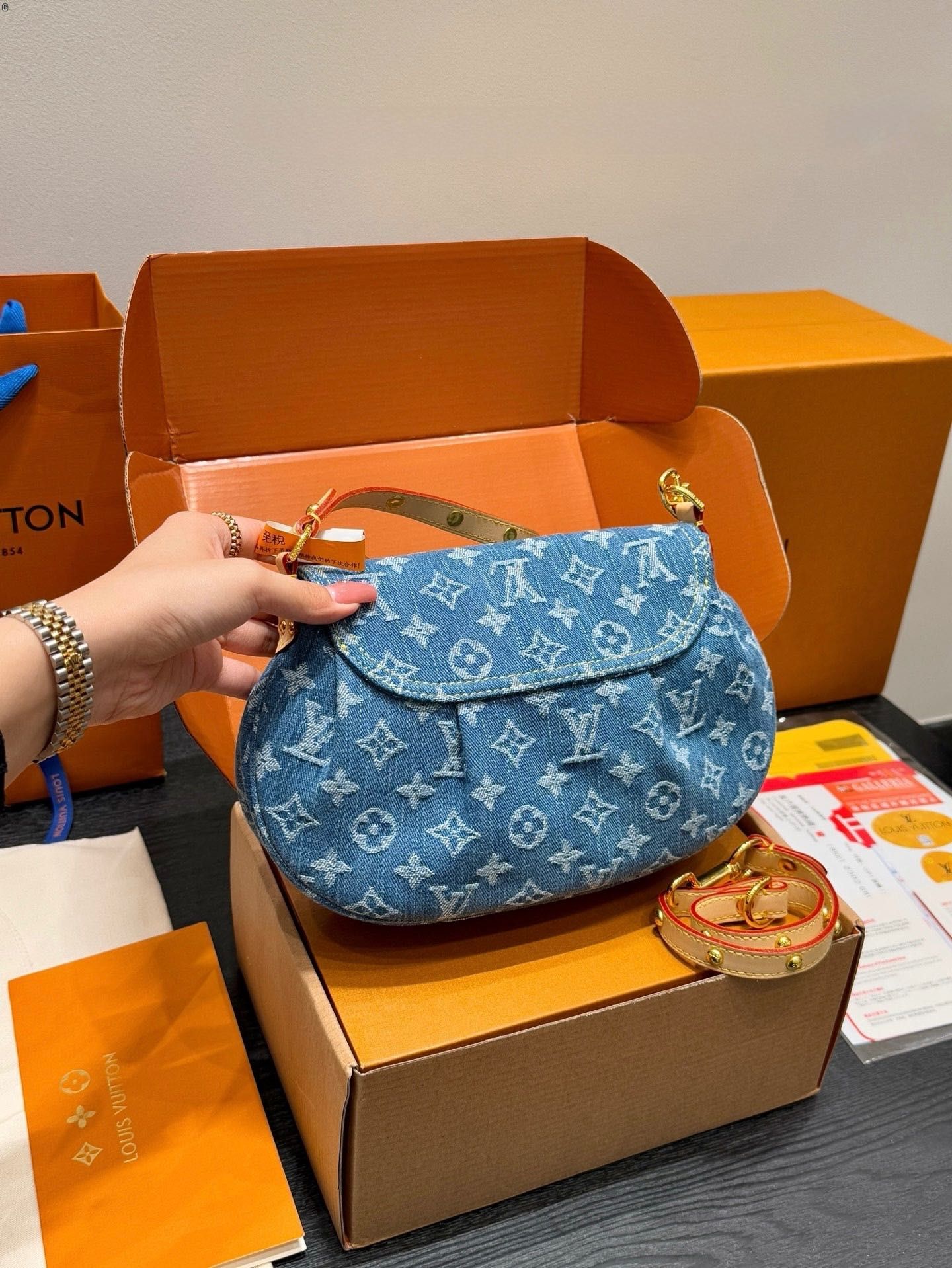 Torebka LV Louis Vuitton Denim Baggy PM