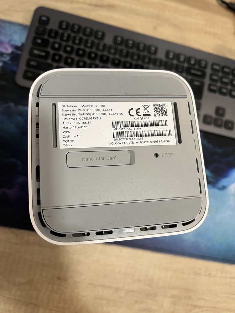 Ruter HUAWEI H135-380 GHTelecom SPEEDBOX 5G CPE 3