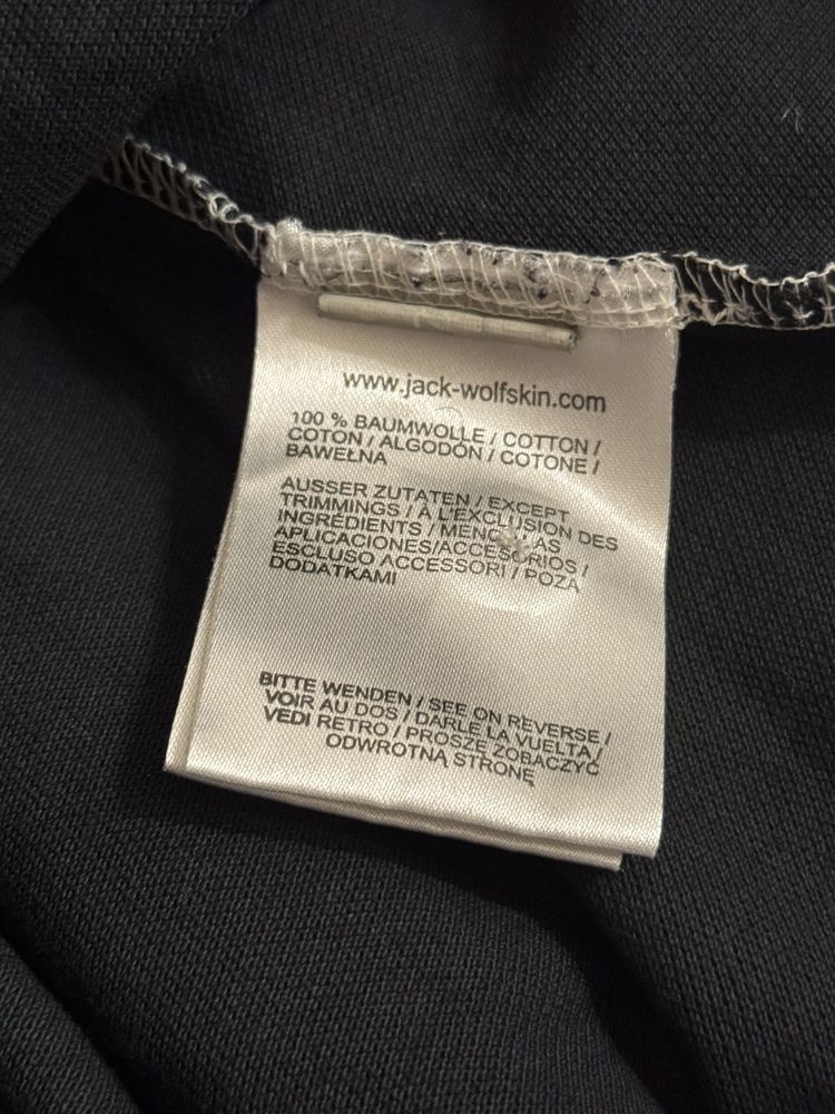 Koszulka Polo Jack Wolfskin L damska czarna granatowa trekking hikking