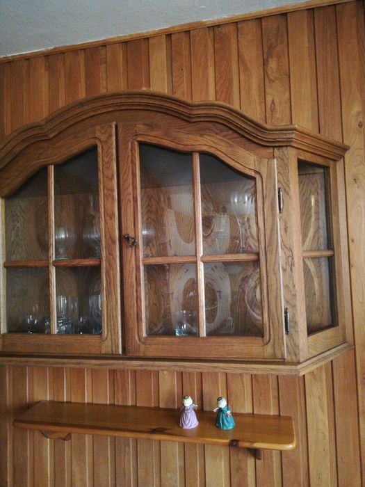 Witryna wisząca dębowa