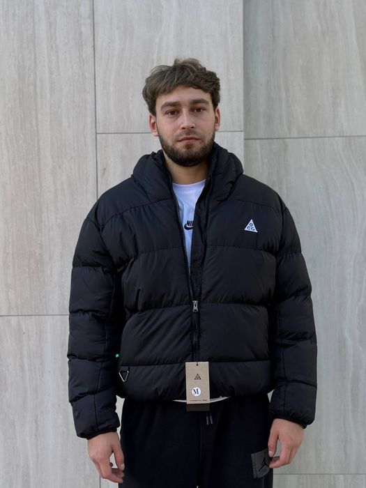 Пуховик Nike Acg чорний/ чоловіча куртка найк ацг/ пухан чорний найк