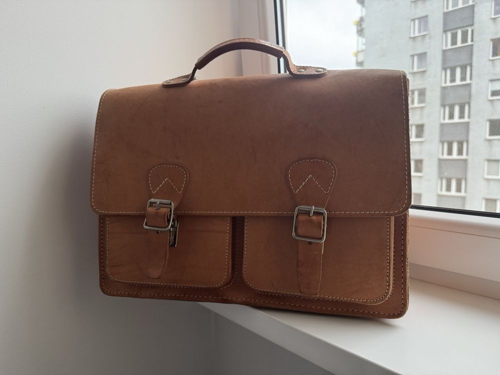 Tornister totva skorzana vintage