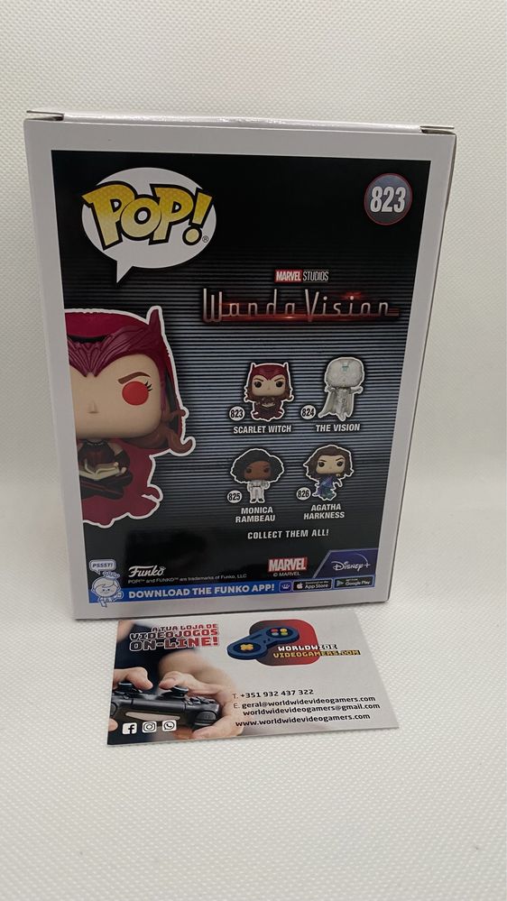 Funko pop scarlet witch wandavision 823 gitd entertainment  earth